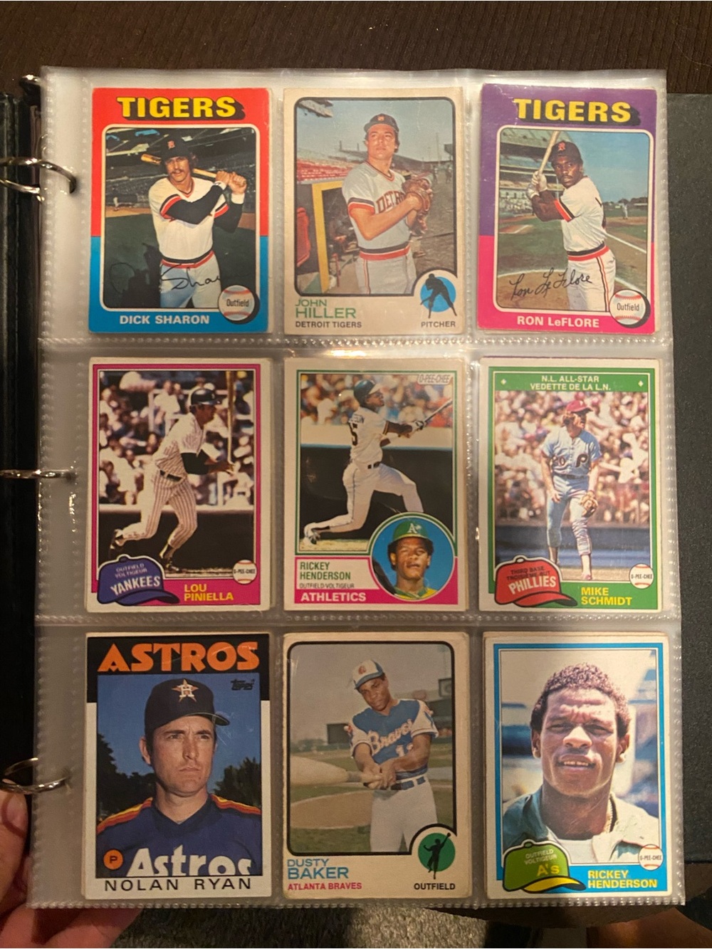 Vintage over 200 Baseball card’s from the 70’s and 80’s with stars and HOF’s